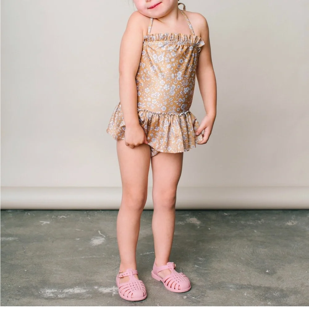 Hubble + Duke Girls Ditzy Floral One Piece Swimsuit